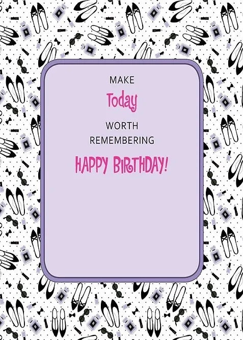 PS01043 Birthday Card with Bookmark