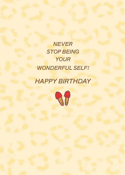 PS01126 Birthday Card with Bookmark