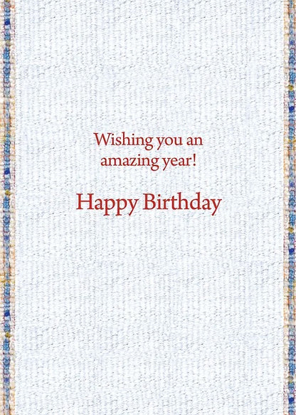PS01176 Birthday Card with Bookmark