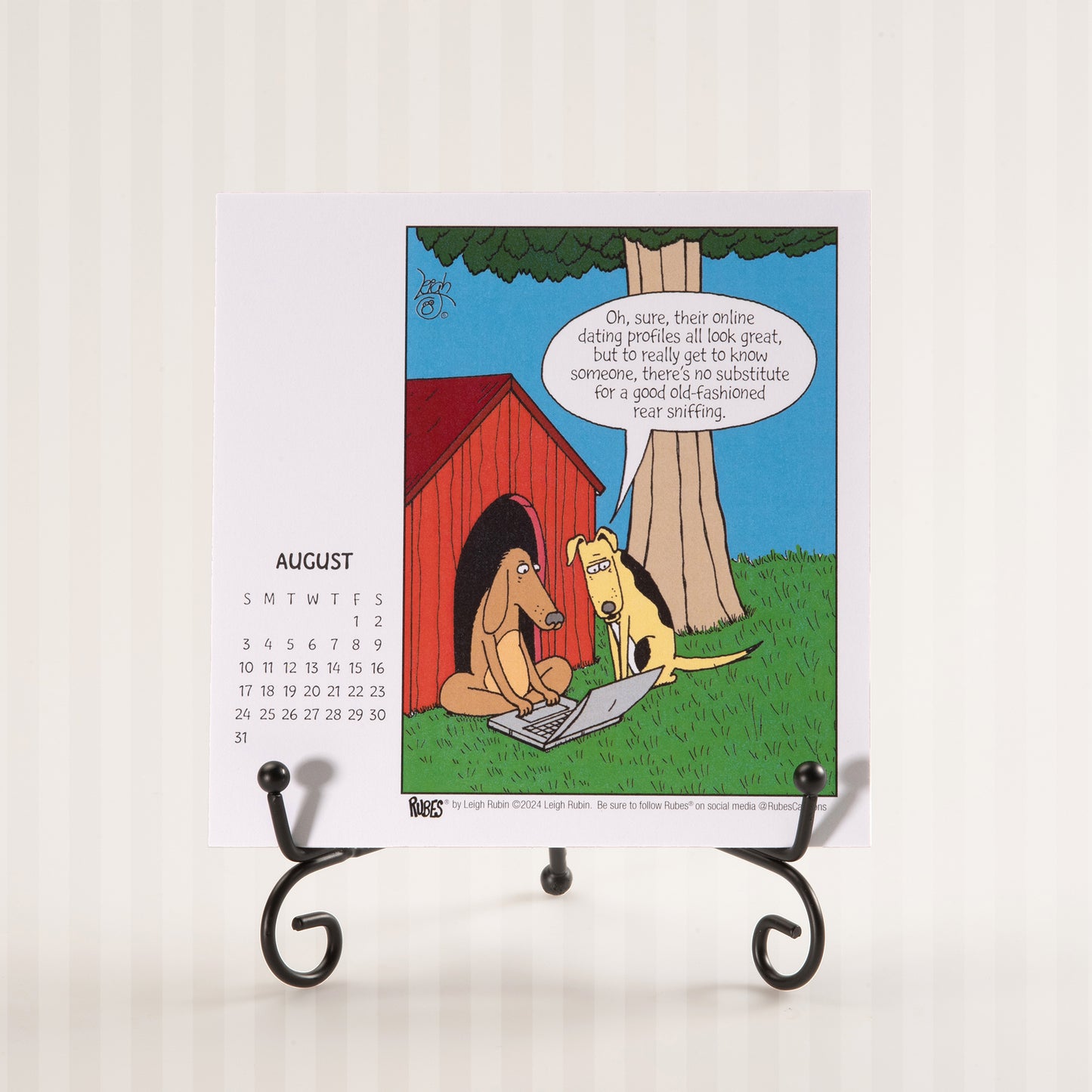 2025 Dog Themed Monthly Desk Calendar