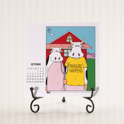 2026 Rubes® Cow Desk Calendar