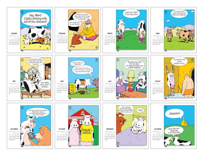 2026 Rubes® Cow Desk Calendar