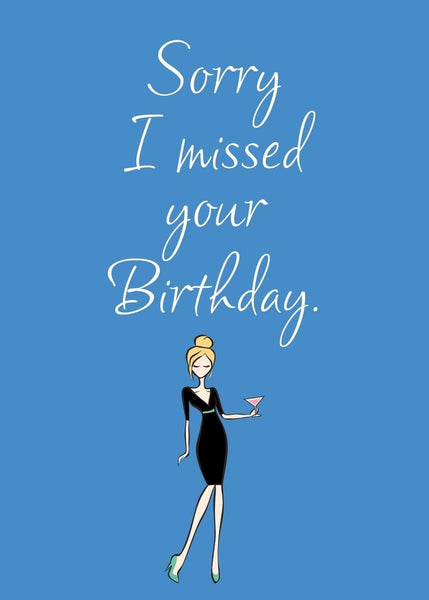 SA7070 Belated Birthday Card SA7070 Belated Birthday Card