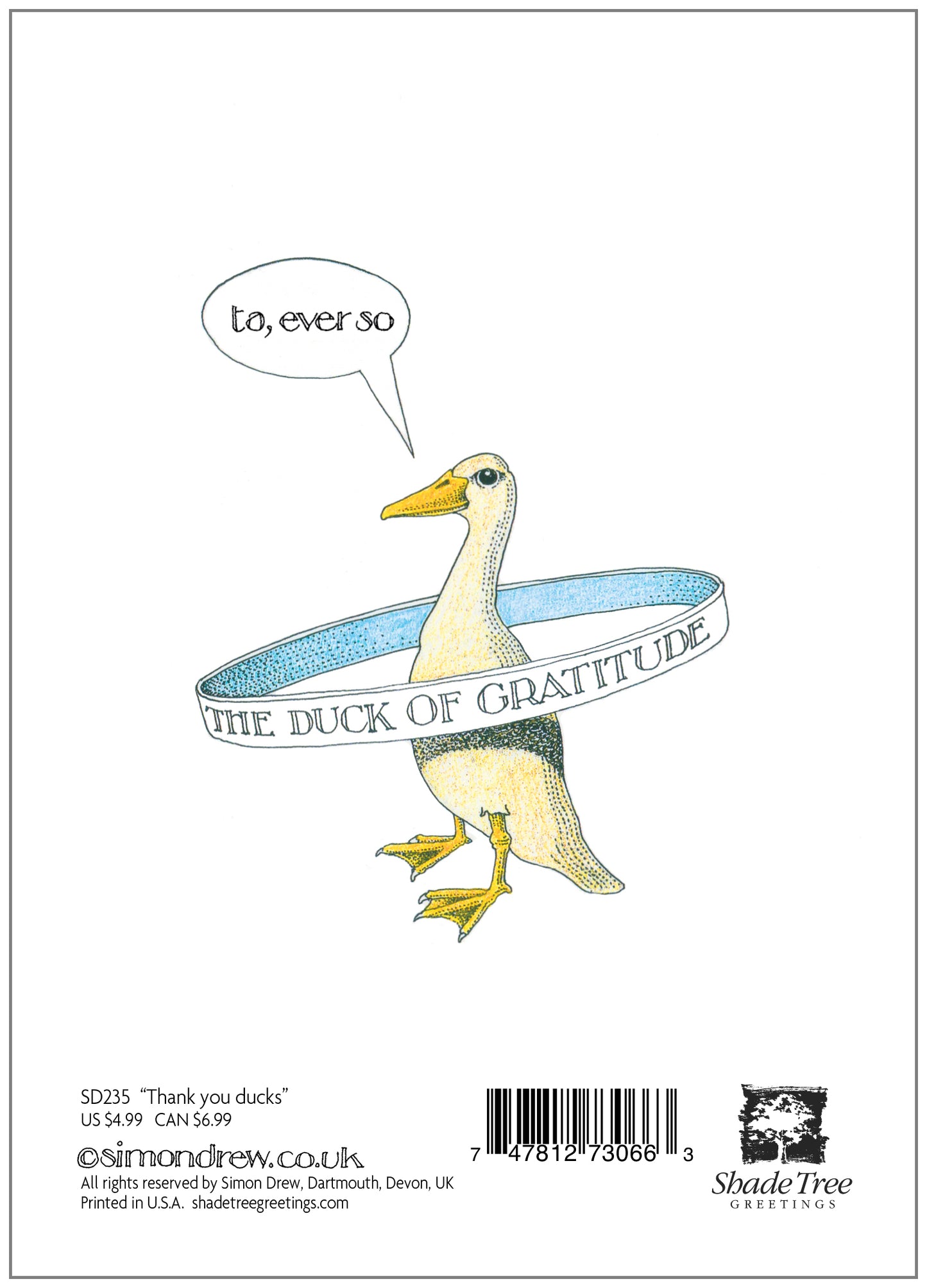 SD235 Thank You Card