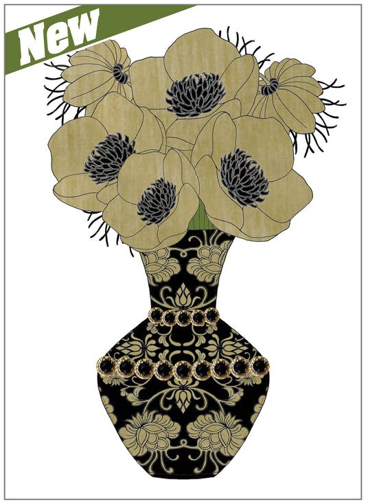 SEH AO684 - Poppies Vase Filigree