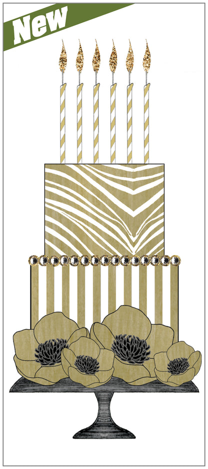 SEH AO690 - Zebra Tall Cake White