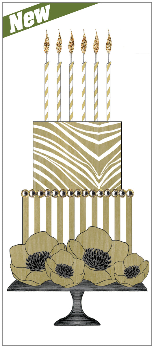 SEH AO690 - Zebra Tall Cake White