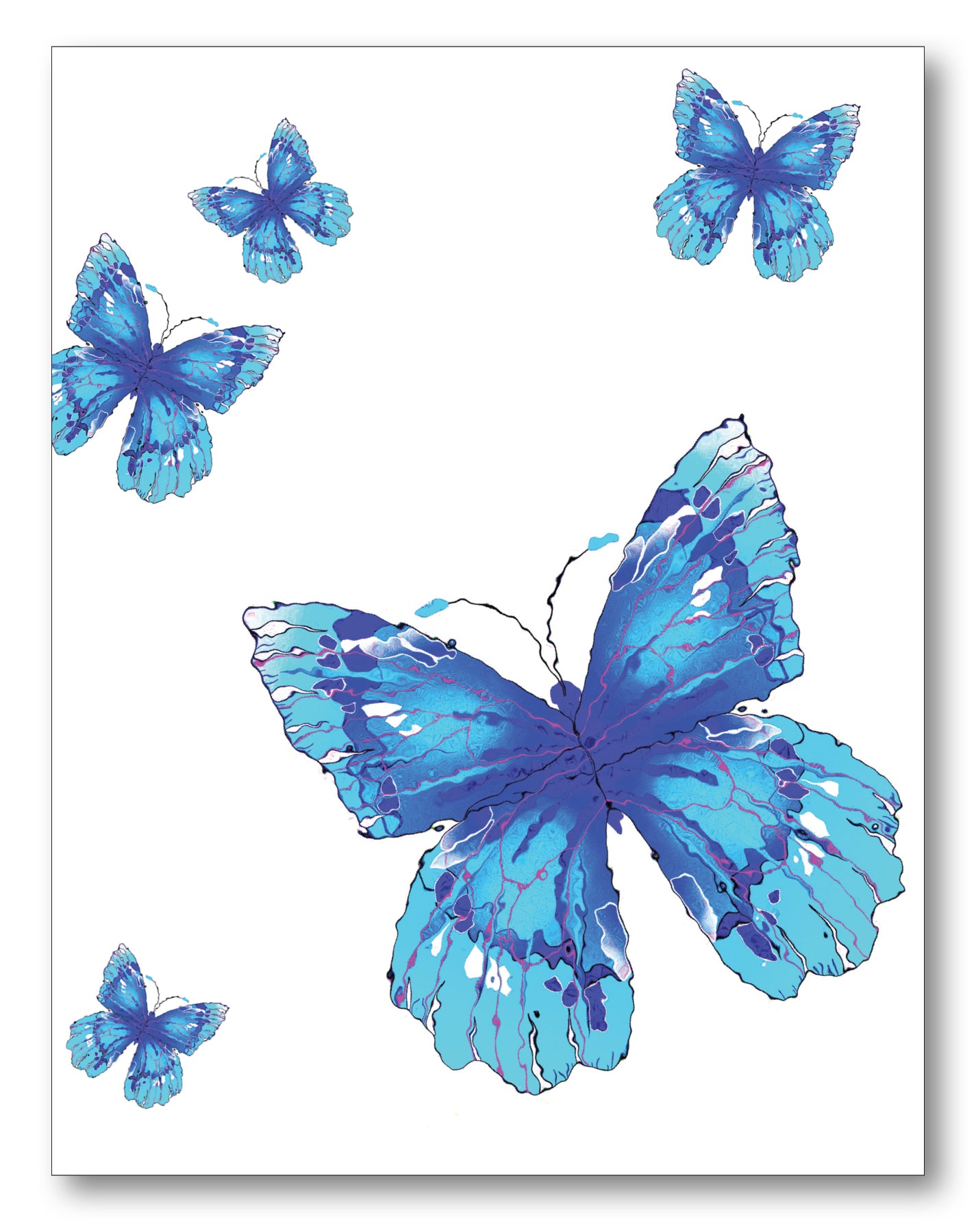 Butterflies Boxed Note Cards