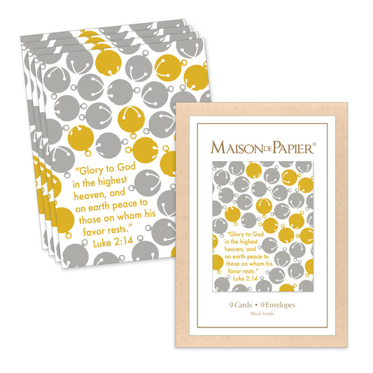 Luke 2:14 Bells Boxed Note Cards