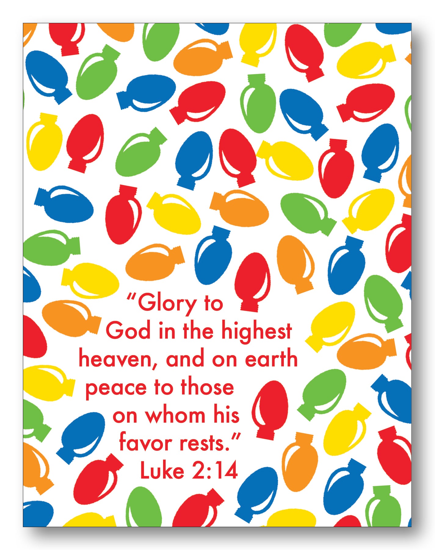 Luke 2:14 Bulbs Boxed Note Cards