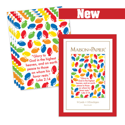 Luke 2:14 Bulbs Boxed Note Cards