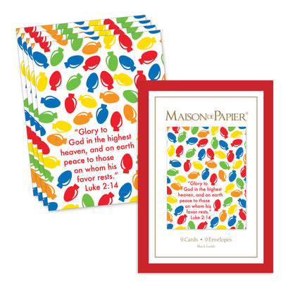 Luke 2:14 Bulbs Boxed Note Cards