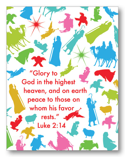 Luke 2:14 Icons Boxed Note Cards