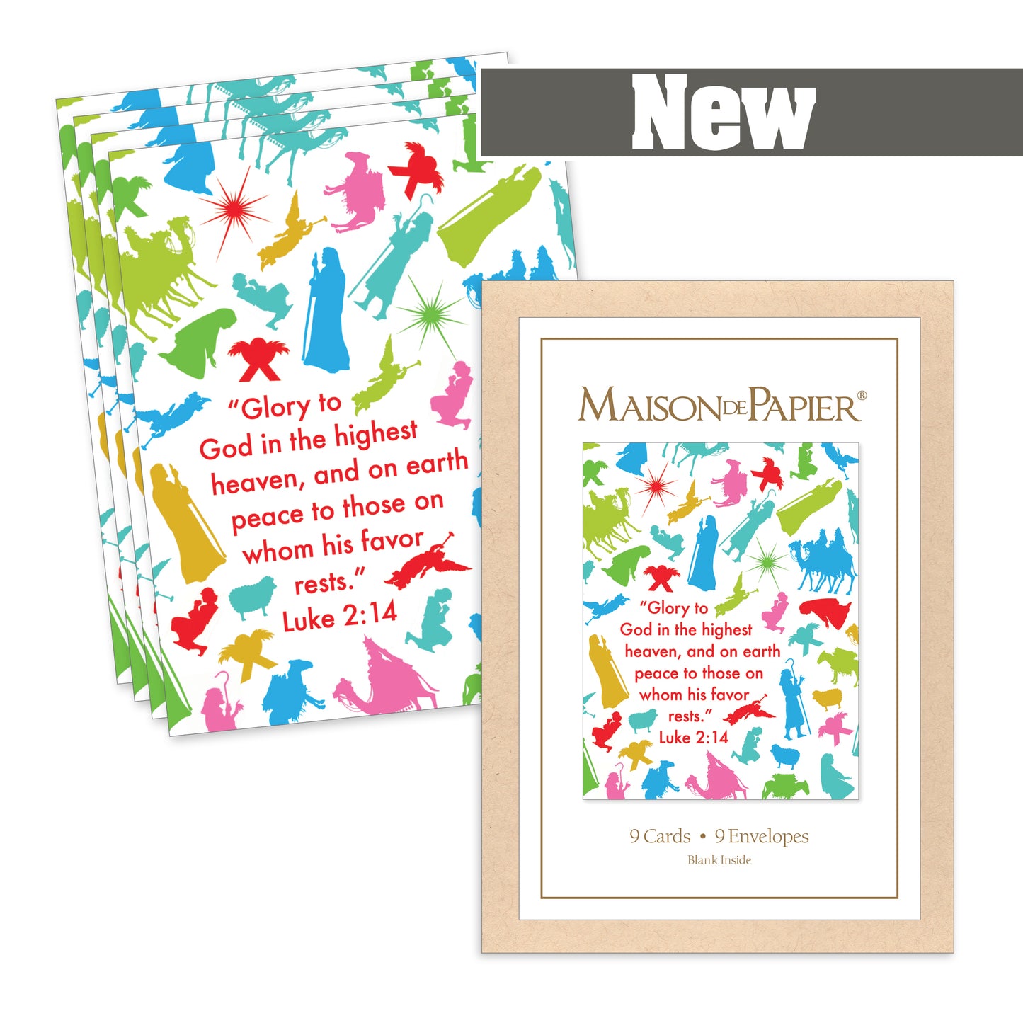 Luke 2:14 Icons Boxed Note Cards