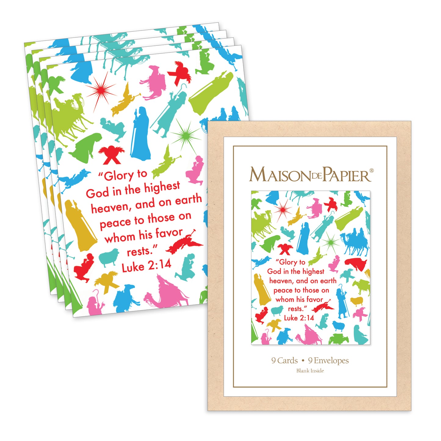 Luke 2:14 Icons Boxed Note Cards