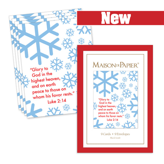 Luke 2:14 Snowflake Boxed Note Cards