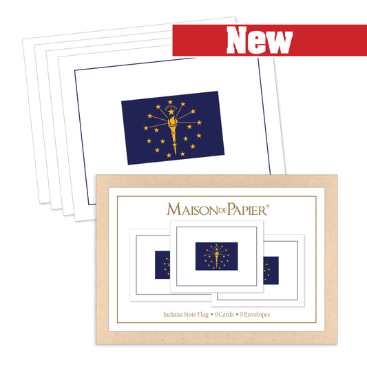 Indiana Flag Boxed Note Cards