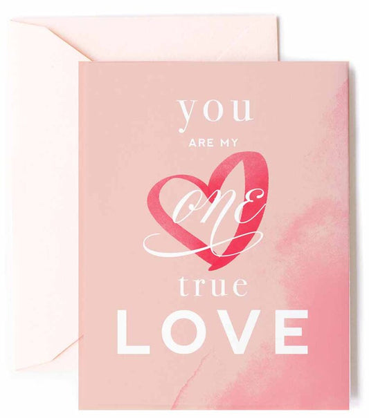 One True Love - Love & Anniversary Card