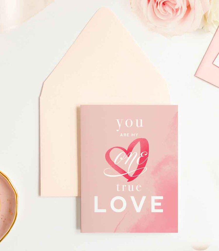 One True Love - Love & Anniversary Card