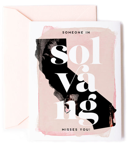 Solvang, California Misses You, Thinking of You Love Card