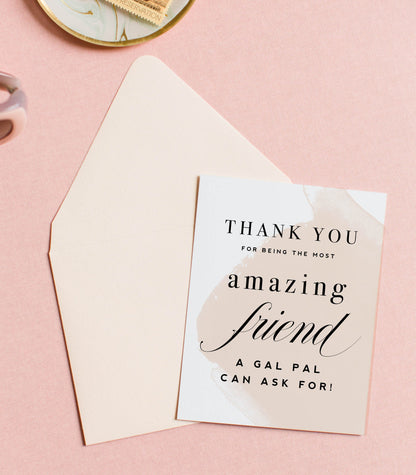 Thank You Amazing Friend, Friendship & Thank You Greeting Card