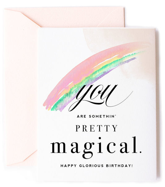 Magical Rainbow, Inspirational Birthday Greeting Card