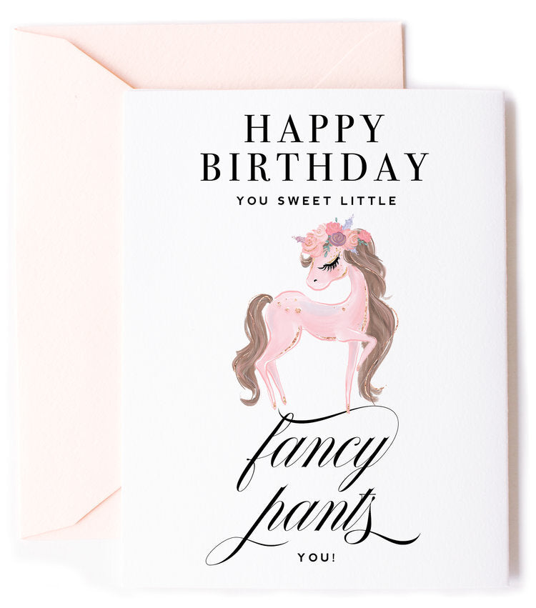 Fancy Pants Pony, Birthday Greeting Card