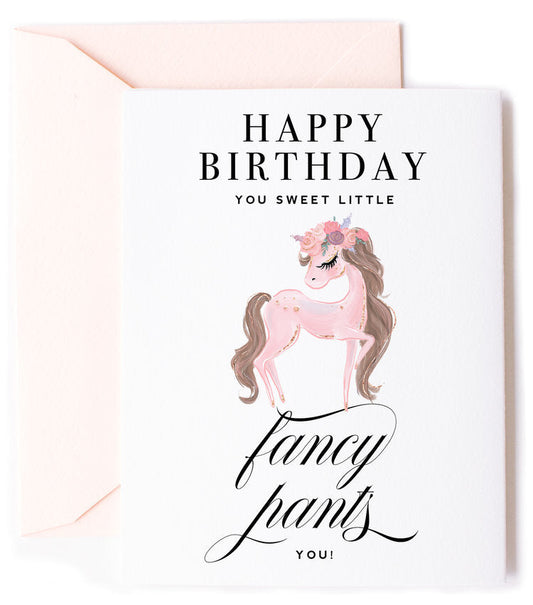 Fancy Pants Pony, Birthday Greeting Card