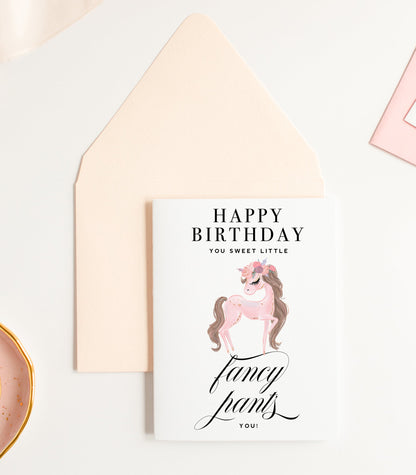 Fancy Pants Pony, Birthday Greeting Card