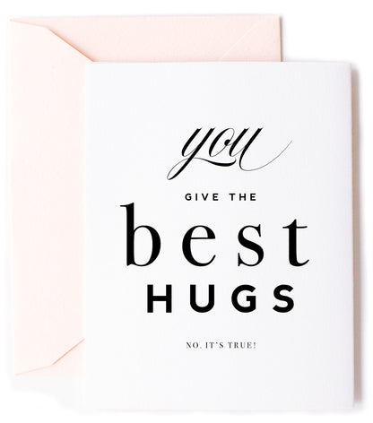 Best Hugs, Love Greeting Card