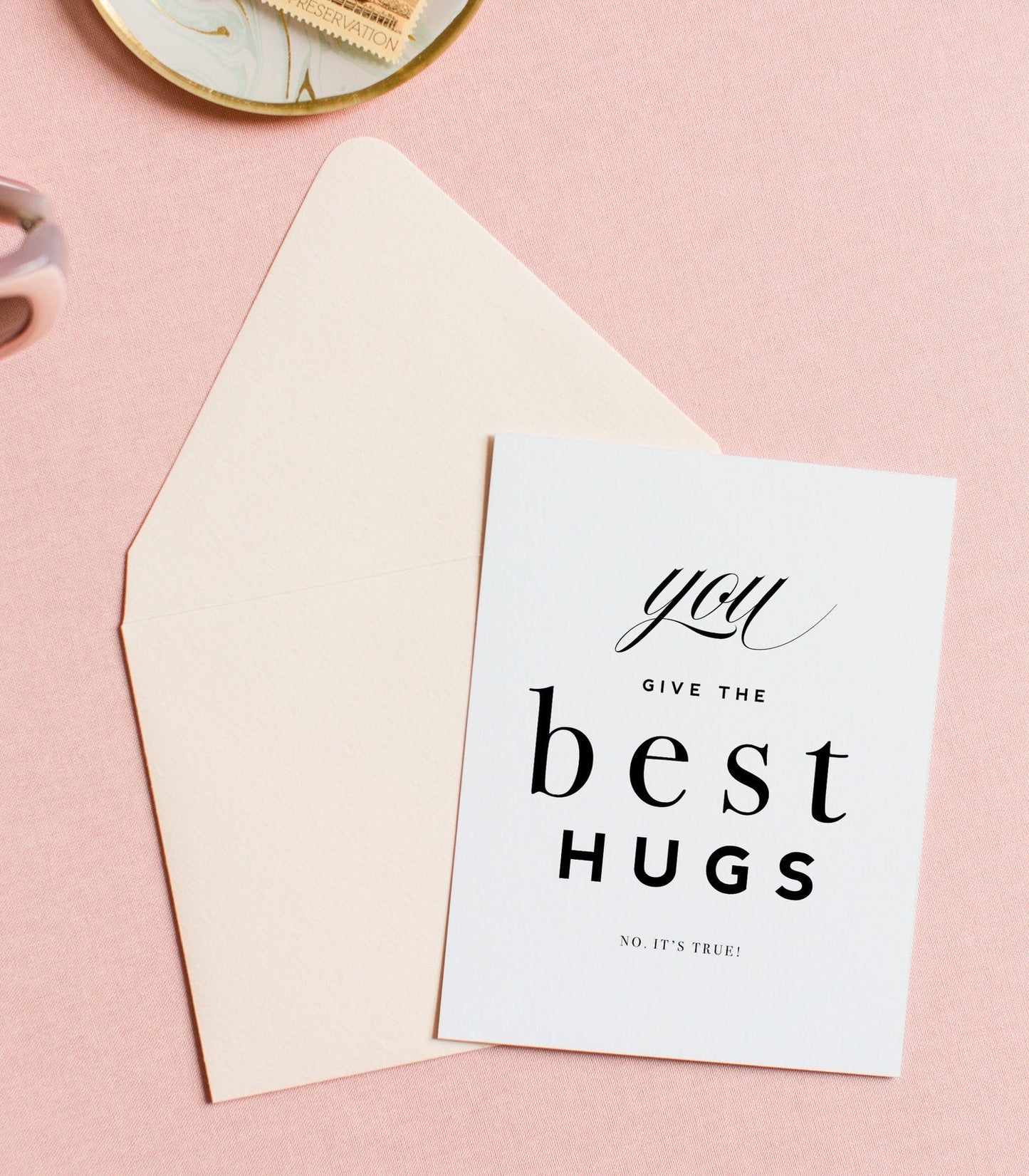 Best Hugs, Love Greeting Card