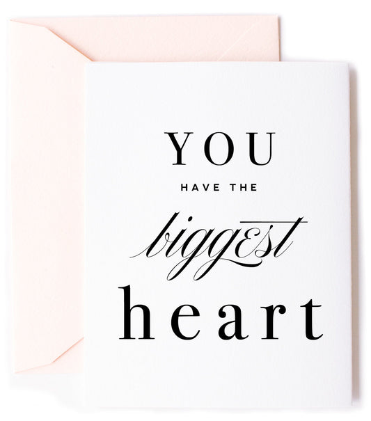 Biggest Heart, Love Greeting Card