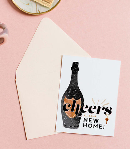 Cheers to Your New Home, Celebration Greeting Card