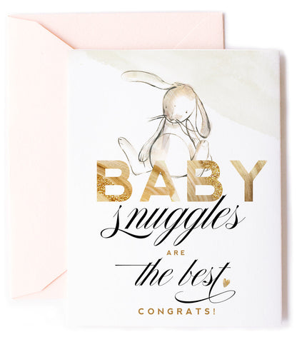 Baby Snuggles, New Baby Greeting Card and Celebration Card