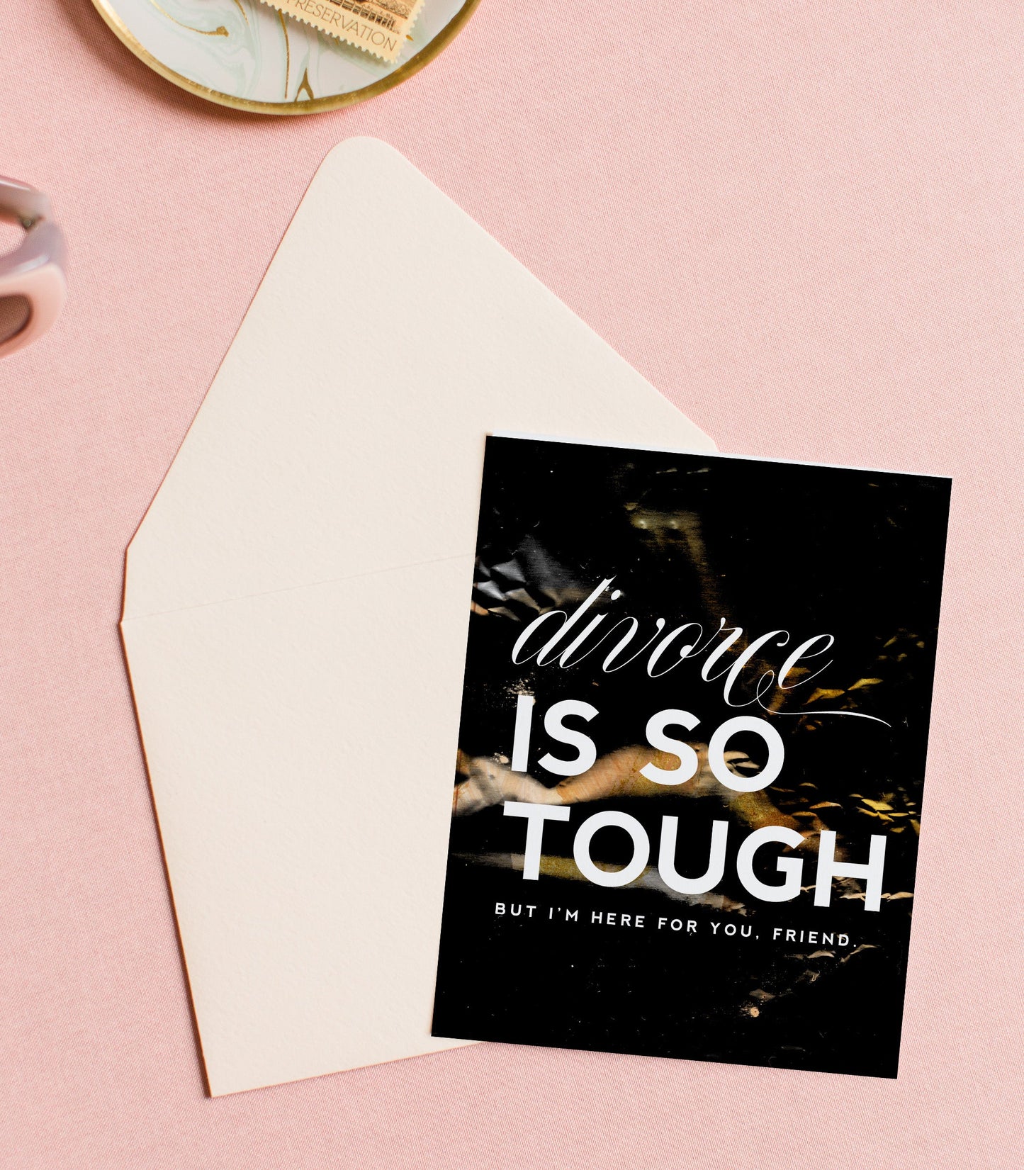 Divorce is Tough, Divorce Greeting Card & Sympathy Card