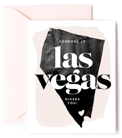 Las Vegas Misses You, Thinking of You Love Card