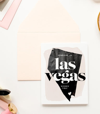 Las Vegas Misses You, Thinking of You Love Card