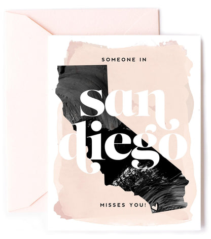 San Diego Misses You, Thinking of You Love Card