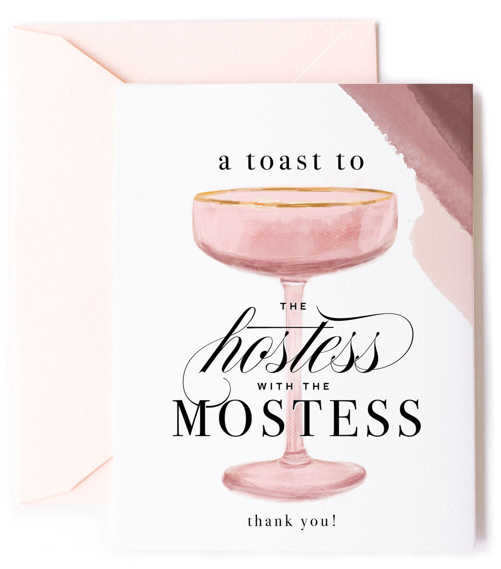 Hostess With the Mostess, Thank You Greeting Card