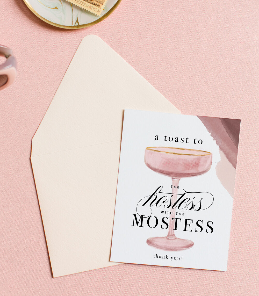 Hostess With the Mostess, Thank You Greeting Card