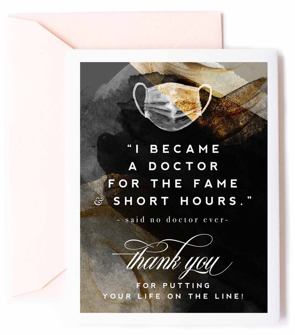 Doctor Appreciation, Thank You Greeting Card