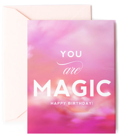 You Are Magic, Pink Barbie Happy Birthday Greeting Card