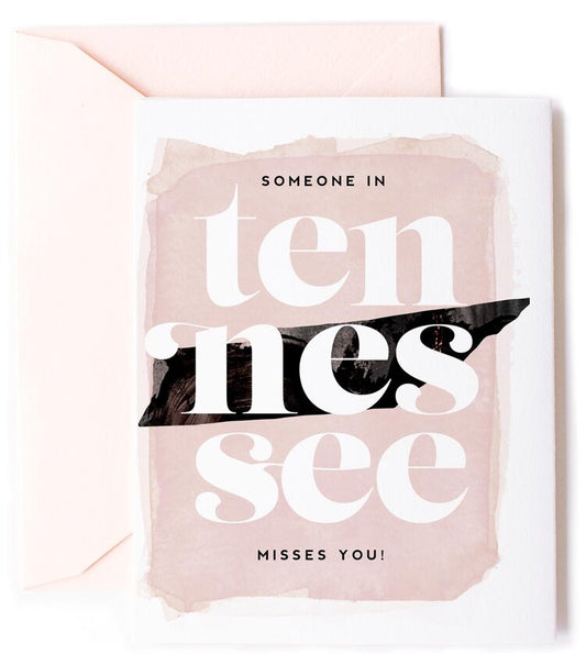 Tennessee Misses You, Thinking of You Love Card