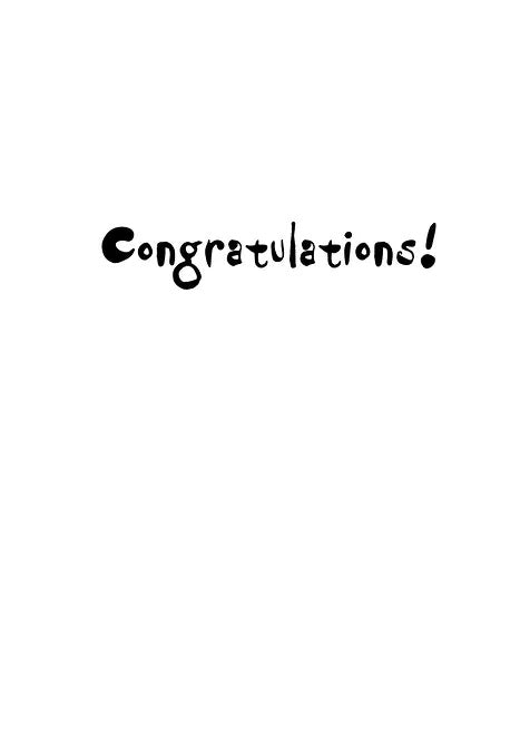 UNF078 Congratulations Card