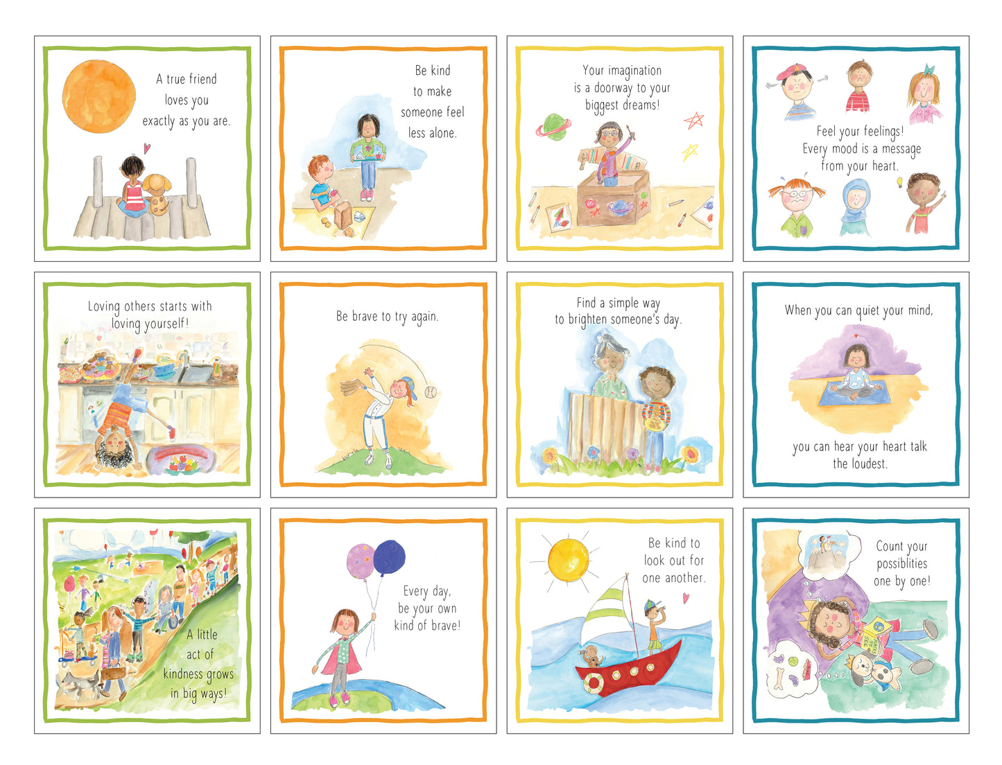 Kindness and Courage for Kids Quotes Oversized