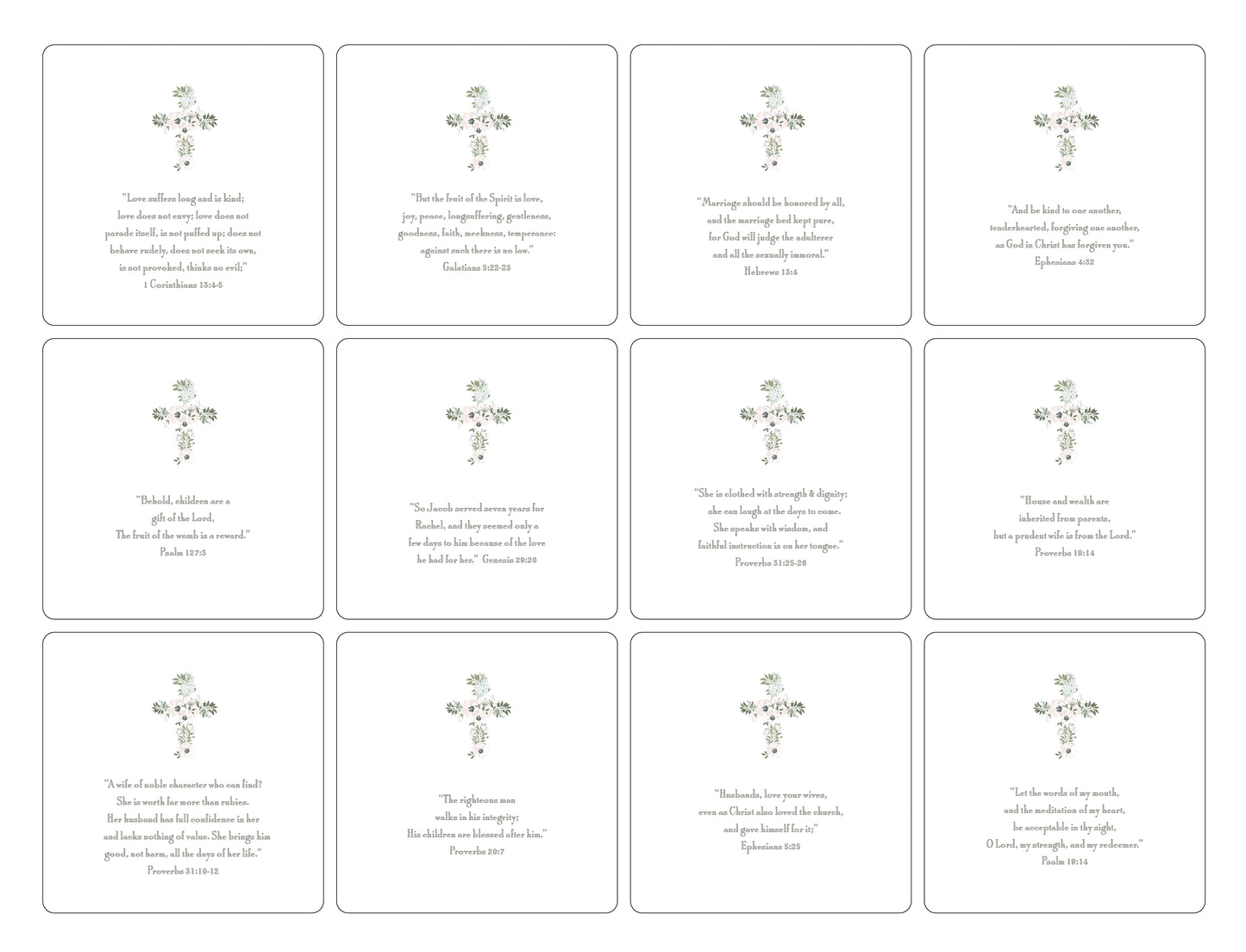 Marriage Verses Oversized