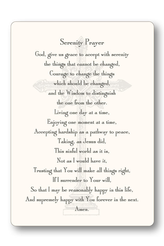 Serenity Prayer Card