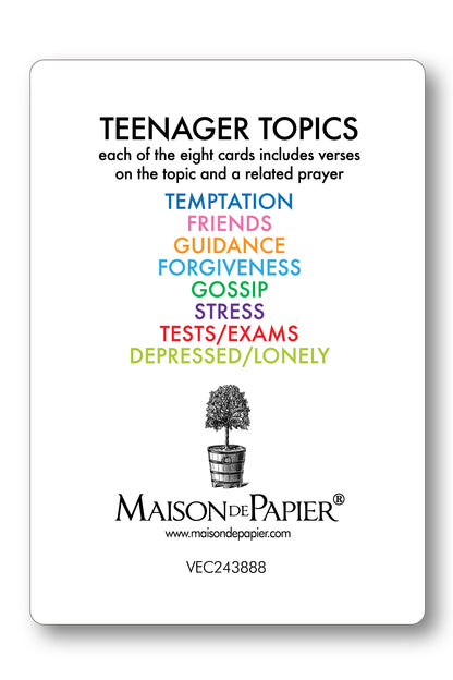 Teenager Topics Prayer Card