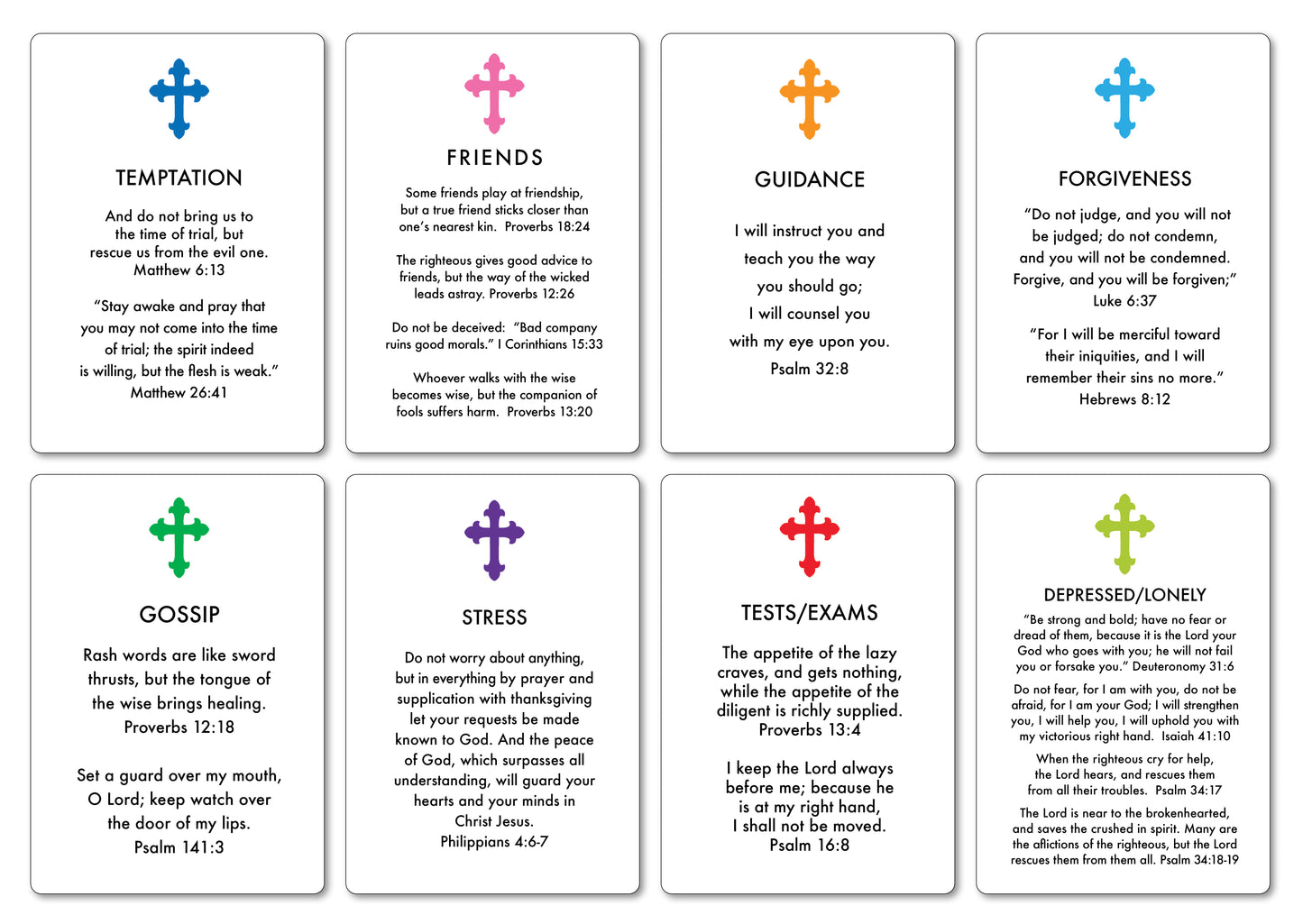 Teenager Topics Prayer Card