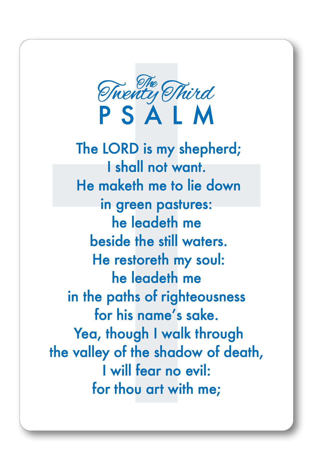 Youth Basics Prayer Card